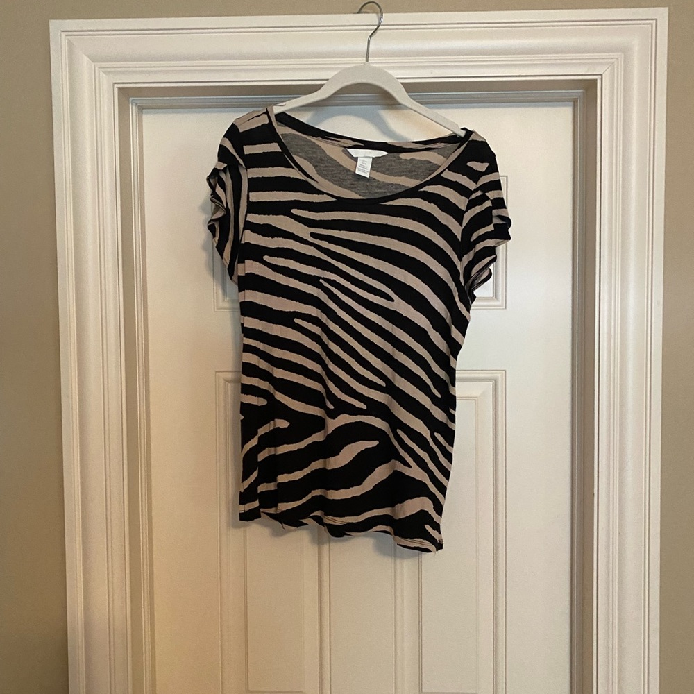 H&M Top Size Medium Zebra print